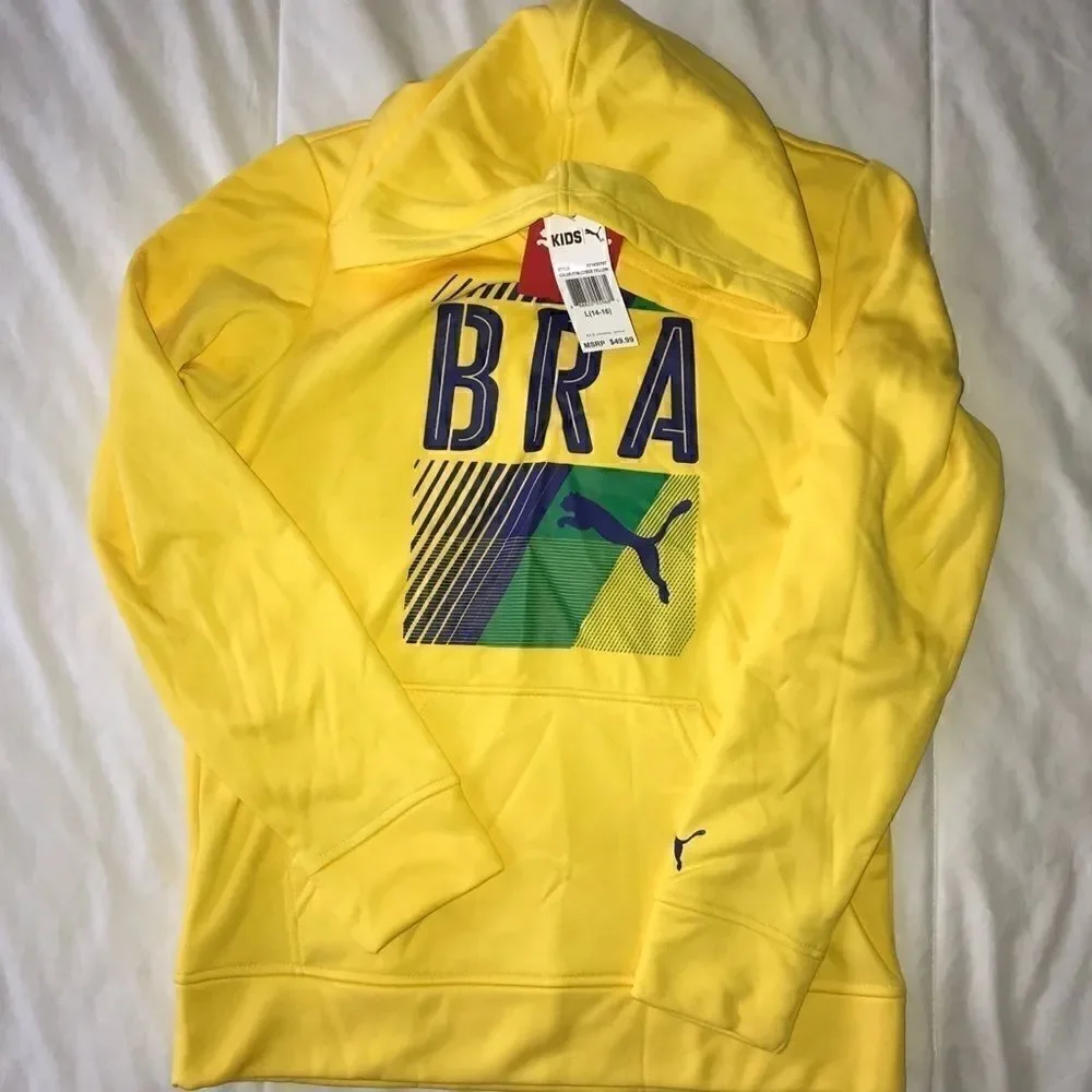 Puma Big Boys Olympic Hoodie and Carry Sack